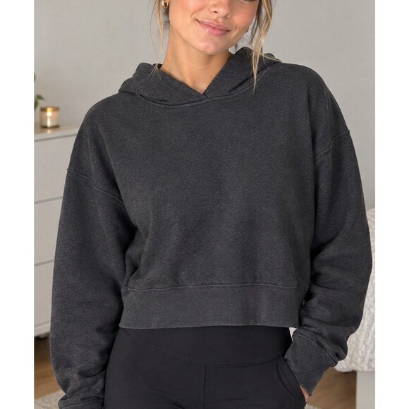 lululemon athletica Tops - Lululemon Athletica, cotton blend cropped hoodie, women’s medium
